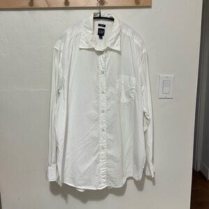 GAP - Organic Cotton Big Shirt - White - Tall Small